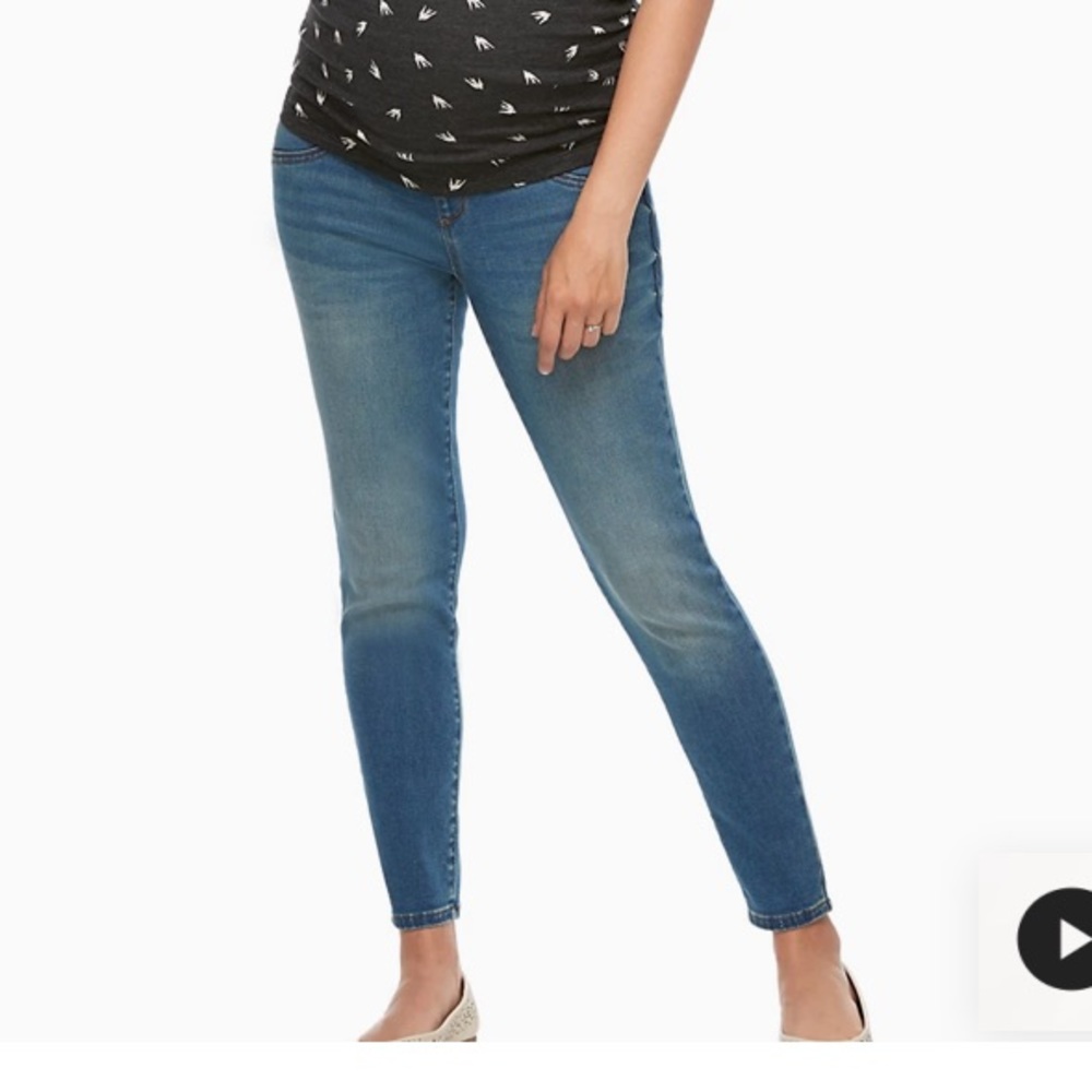Maternity a:glow Full Belly Panel Crop Jeggings